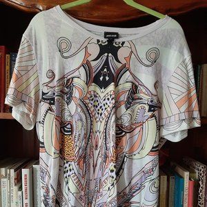 Just Cavalli Cotton T-Shirt European XXL